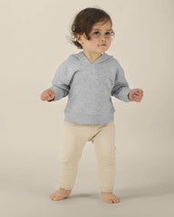 Baby-hoodie bio-katoen Stanley/Stella om te personaliseren - Gemêleerd grijs