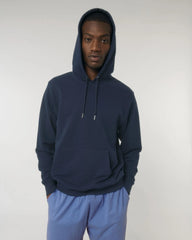 Hoodie biologisch katoen Stanley/Stella om te personaliseren - Marineblauw