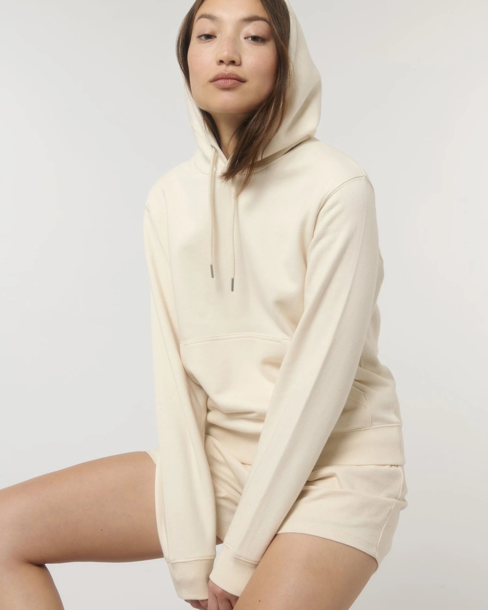 Hoodie biologisch katoen Stanley/Stella om te personaliseren - Natuurlijk ruw