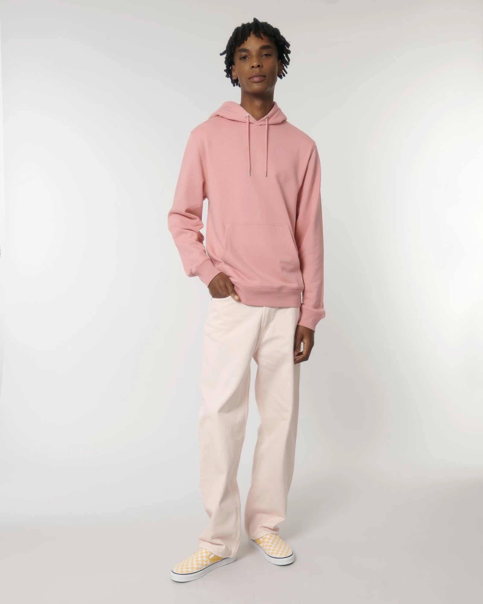 Hoodie biologisch katoen Stanley/Stella om te personaliseren - Canyon roze
