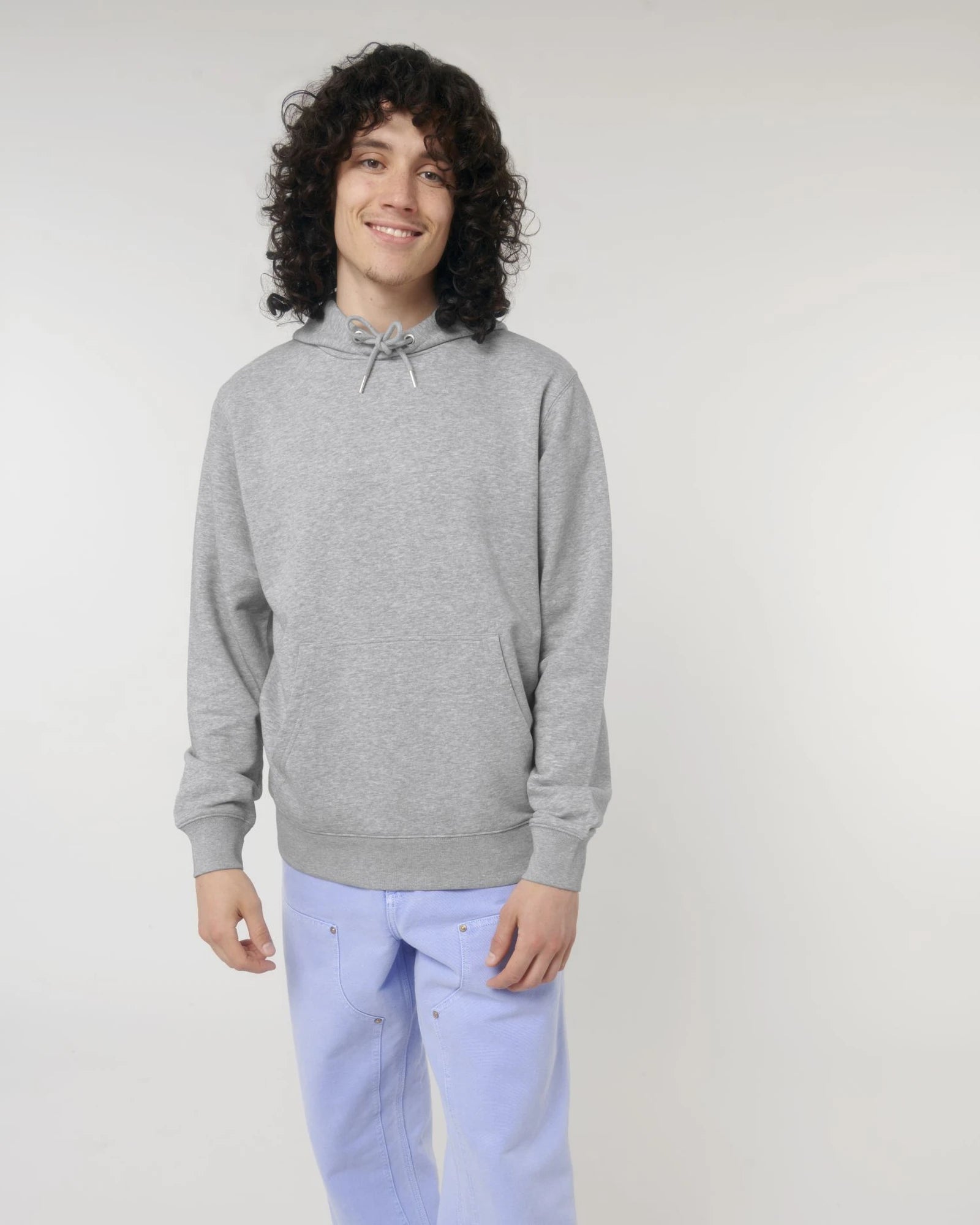 Hoodie biologisch katoen Stanley/Stella om te personaliseren - Gemêleerd grijs
