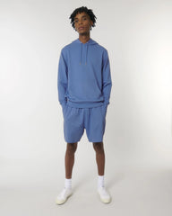 Hoodie biologisch katoen Stanley/Stella om te personaliseren - Helderblauw