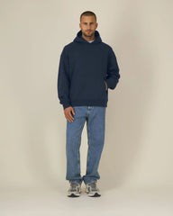 Hoodie biologisch katoen Stanley/Stella om te personaliseren - Marineblauw