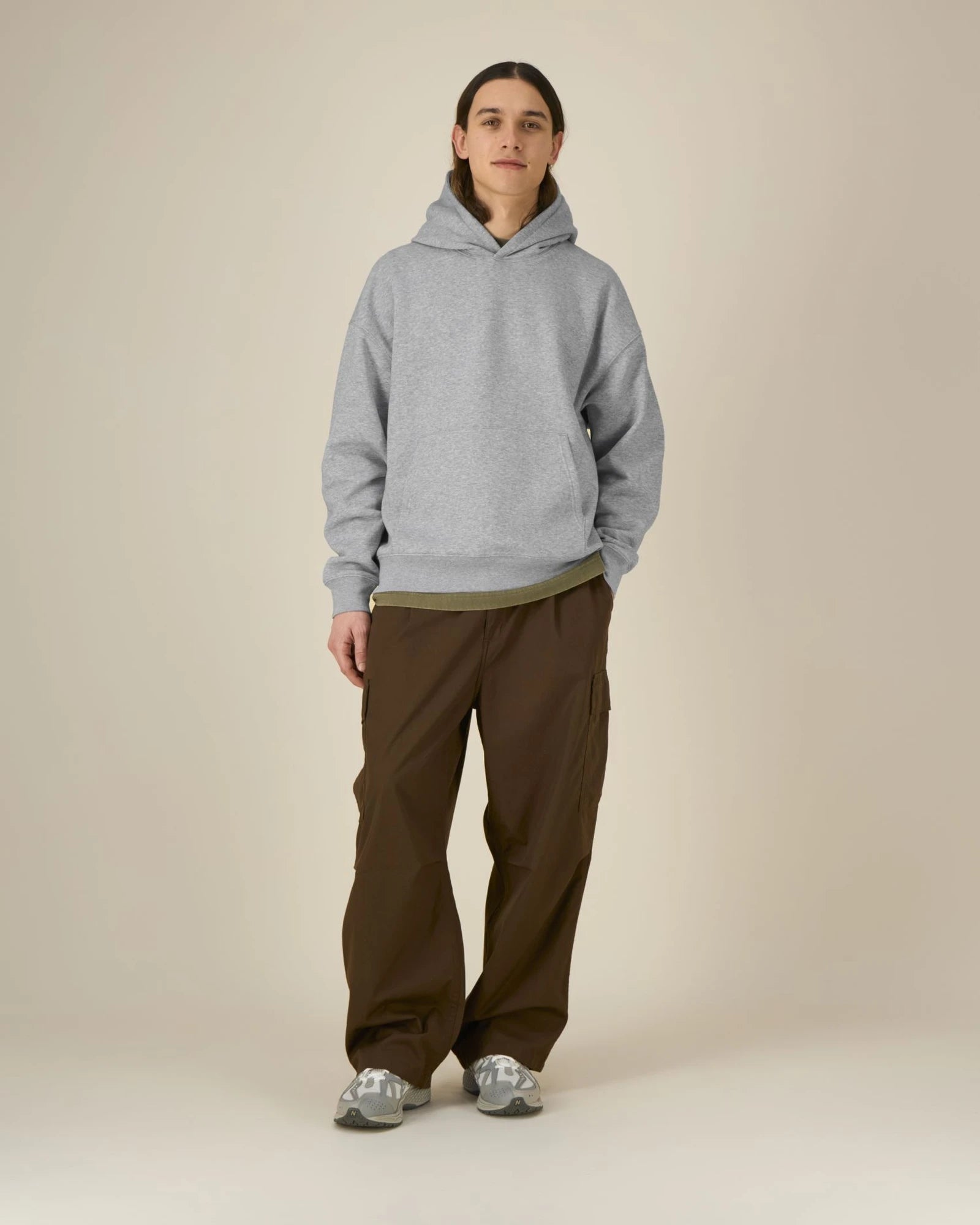 Hoodie biologisch katoen Stanley/Stella om te personaliseren - Gemêleerd grijs