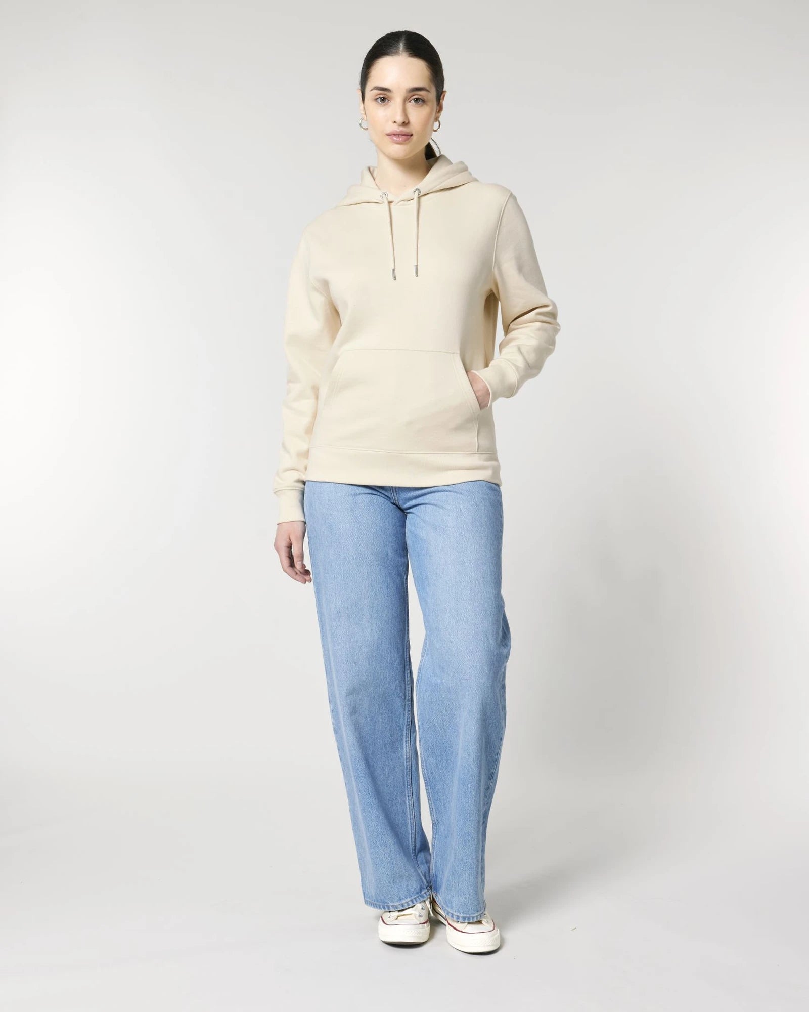 Hoodie biologisch katoen Stanley/Stella om te personaliseren - Natuurlijk ruw