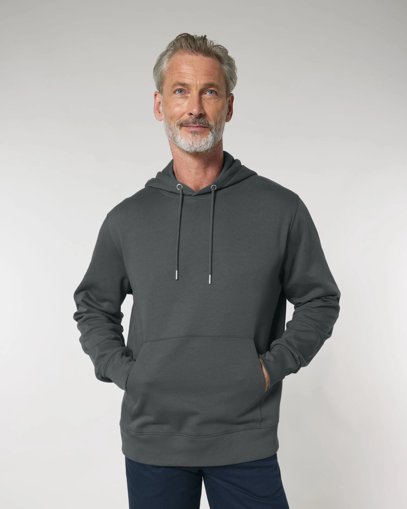 Hoodie biologisch katoen Stanley/Stella om te personaliseren - Antraciet