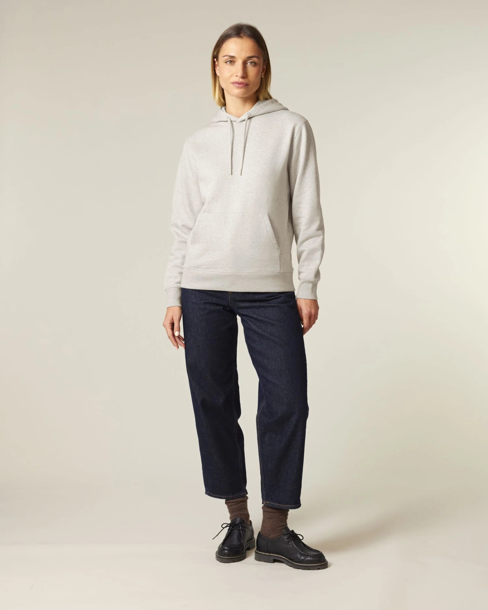 Hoodie biologisch katoen Stanley/Stella om te personaliseren - Gemêleerd Grijs
