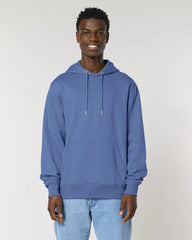 Hoodie biologisch katoen Stanley/Stella om te personaliseren - Helderblauw
