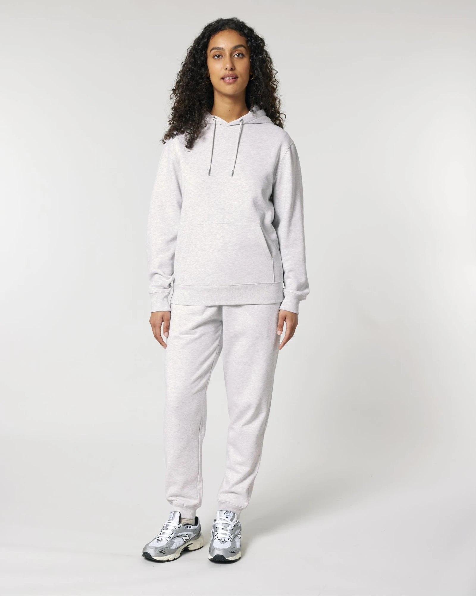 Hoodie biologisch katoen Stanley/Stella om te personaliseren - Koel gemêleerd grijs