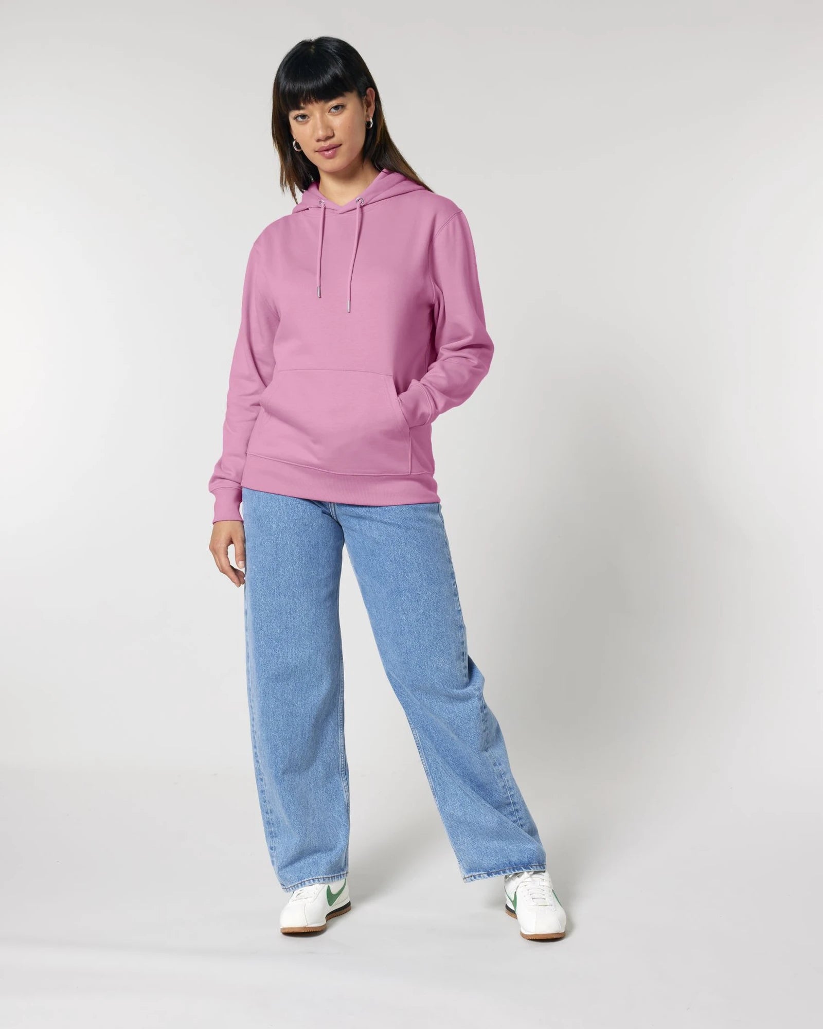 Hoodie biologisch katoen Stanley/Stella om te personaliseren - Bubbelroze