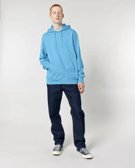 Hoodie biologisch katoen Stanley/Stella om te personaliseren - Aquablauw