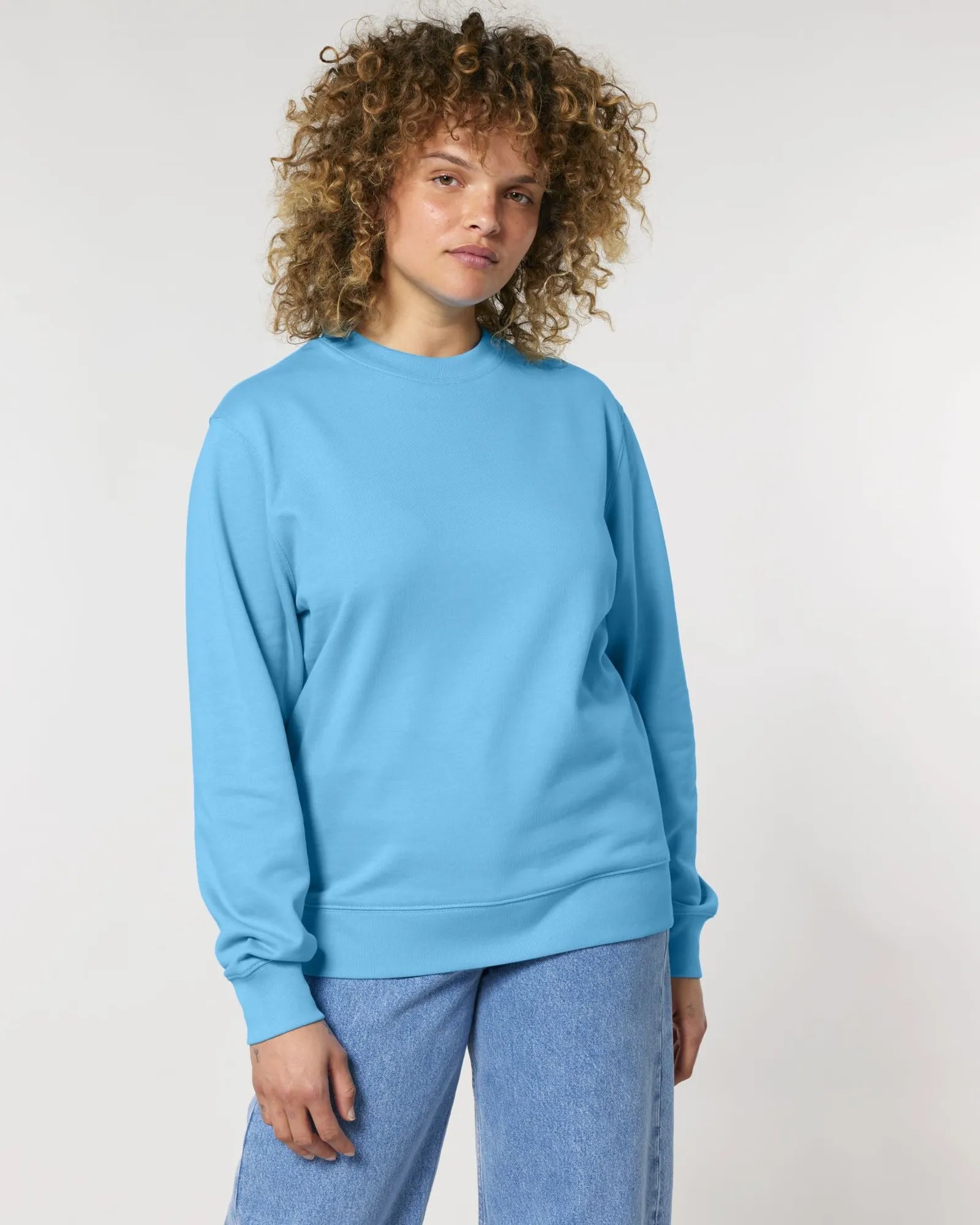 Sweater Stanley/Stella Changer 2.0 om te personaliseren - Aquablauw