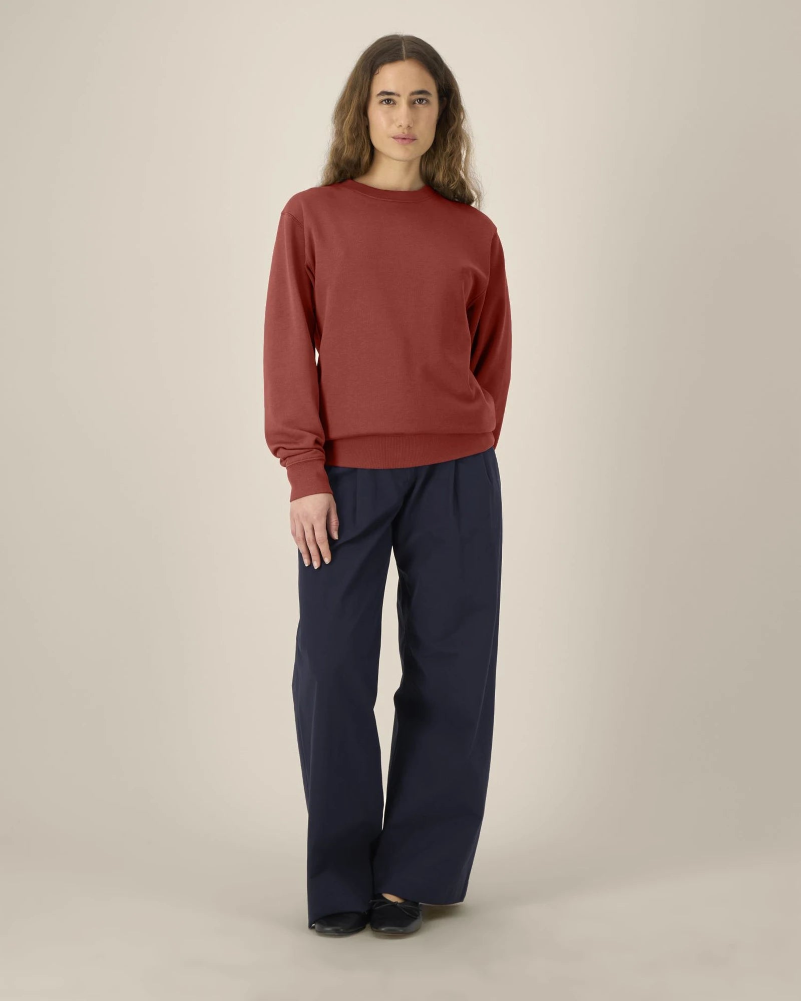 Sweater Stanley/Stella Changer 2.0 om te personaliseren - aardetint rood