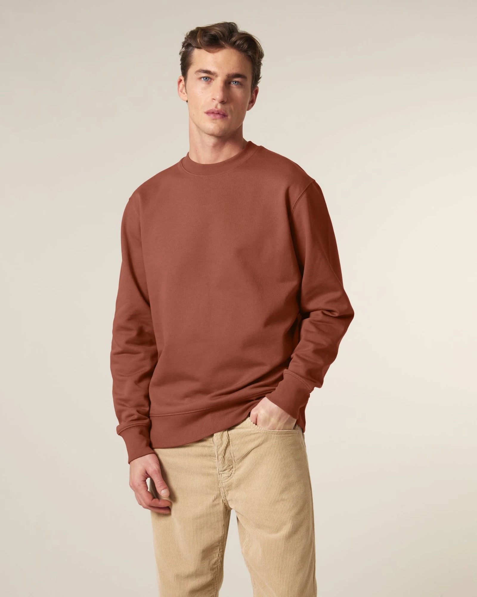 Sweater Stanley/Stella Changer 2.0 om te personaliseren - Heritage bruin