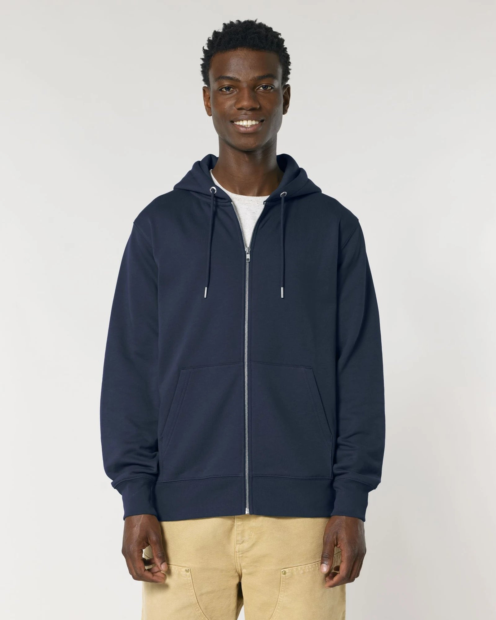 Hoodie bio-katoen Stanley/Stella om te personaliseren - Marineblauw