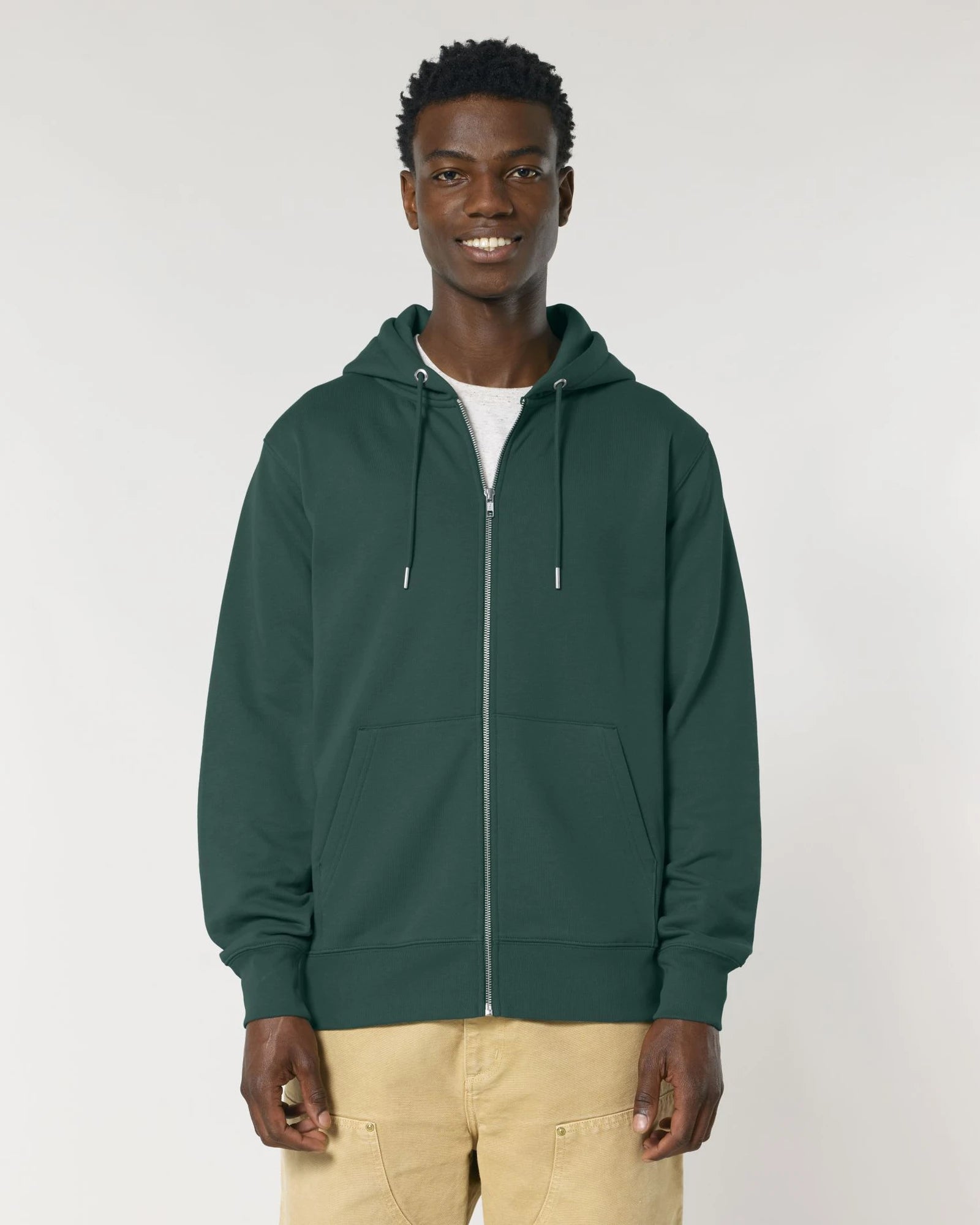 Hoodie bio-katoen Stanley/Stella om te personaliseren - Glanzend groen