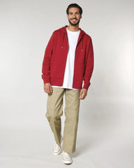 Hoodie bio-katoen Stanley/Stella om te personaliseren - Rood