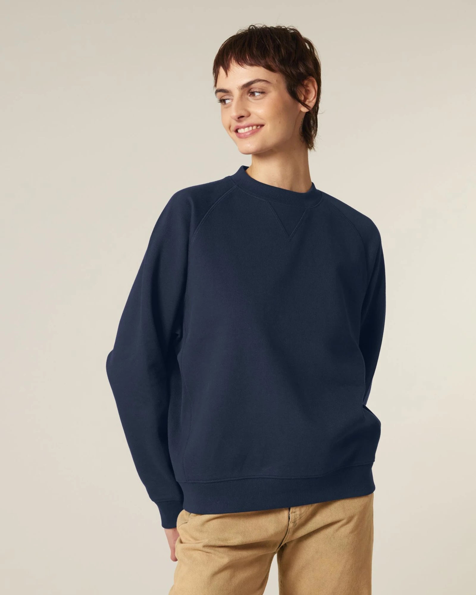 Sweater Stanley/Stella Knoxer om te personaliseren - Marineblauw