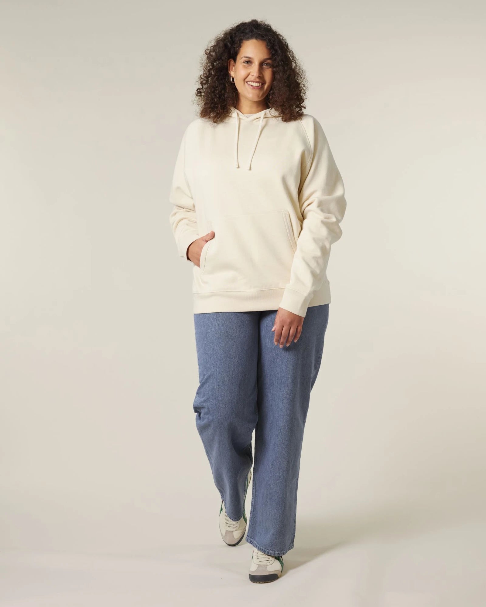 Hoodie unisex biologisch katoen om te personaliseren - Natuurlijk ruw