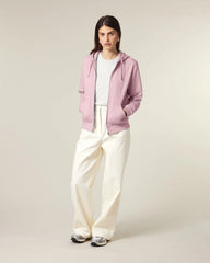 Hoodie met rits Stanley/Stella Mixer om te personaliseren - Katoenroze