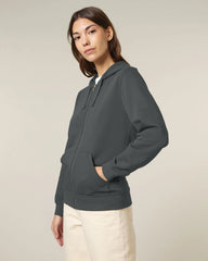 Hoodie met rits Stanley/Stella Mixer om te personaliseren - Antraciet