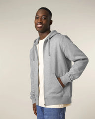 Hoodie met rits Stanley/Stella Mixer om te personaliseren - Gemêleerd grijs