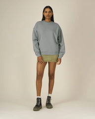 Sweater biologisch katoen om te personaliseren - Mistgrijs