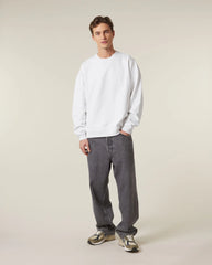 Sweater biologisch katoen om te personaliseren - Wit