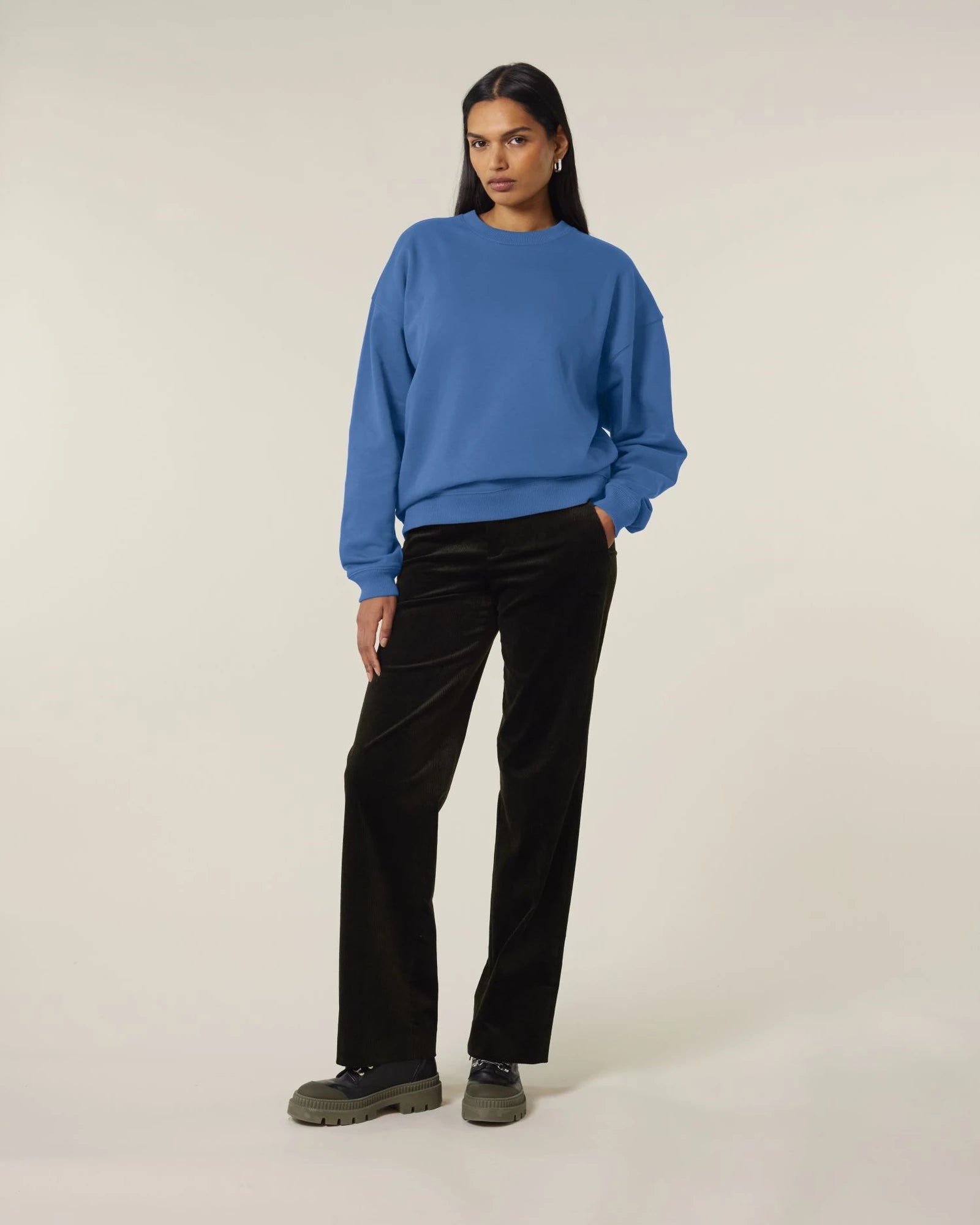 Sweater biologisch katoen om te personaliseren - Mindful Blue