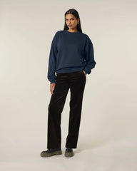 Sweater biologisch katoen om te personaliseren - Marineblauw
