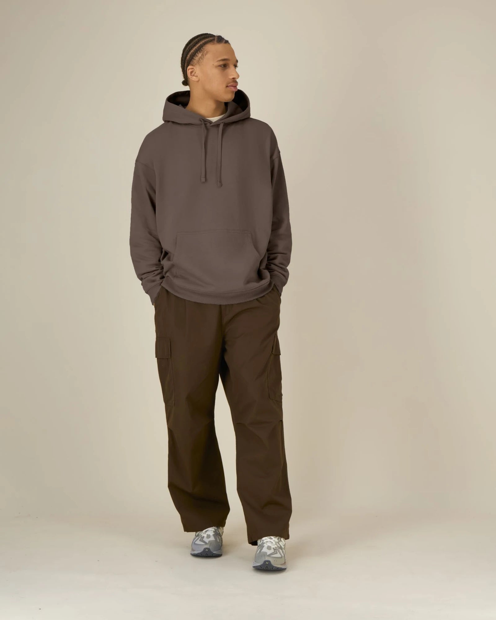 Hoodie bio-katoen Stanley/Stella om te personaliseren - Mokka