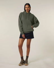 Hoodie bio-katoen Stanley/Stella om te personaliseren - Kaki