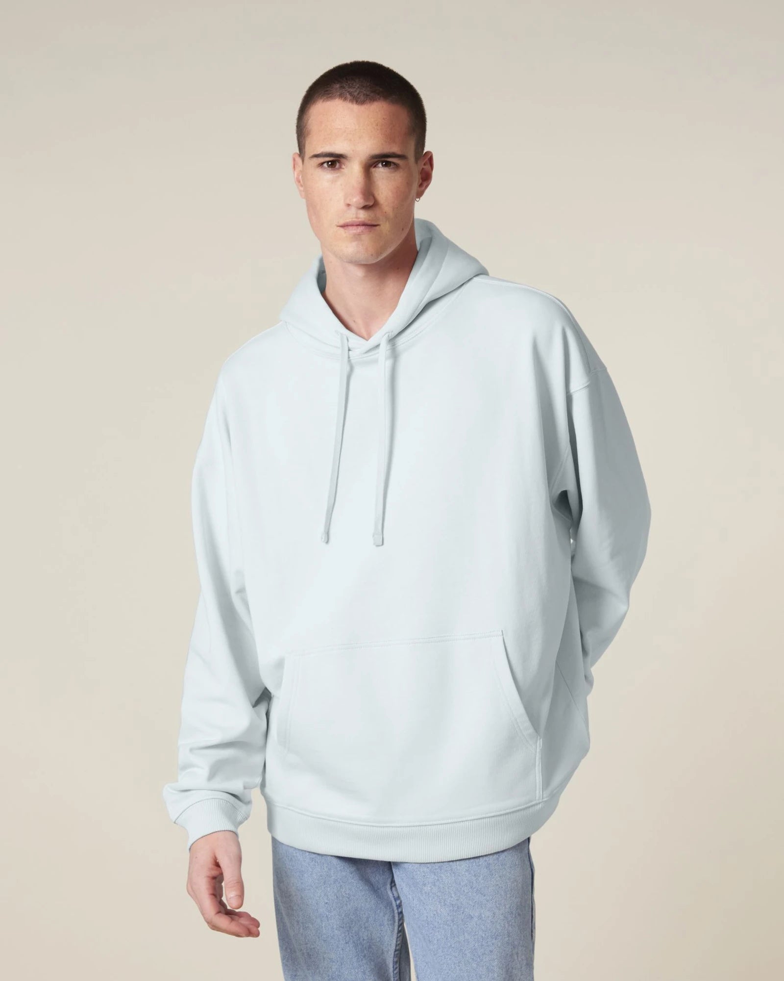 Hoodie bio-katoen Stanley/Stella om te personaliseren - IJsblauw