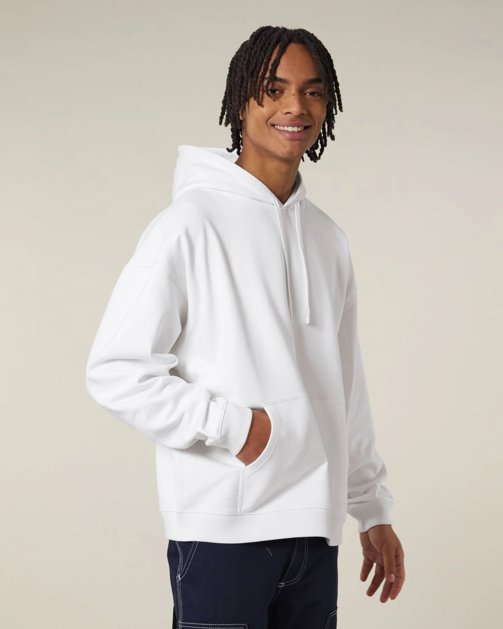 Hoodie bio-katoen Stanley/Stella om te personaliseren - Wit