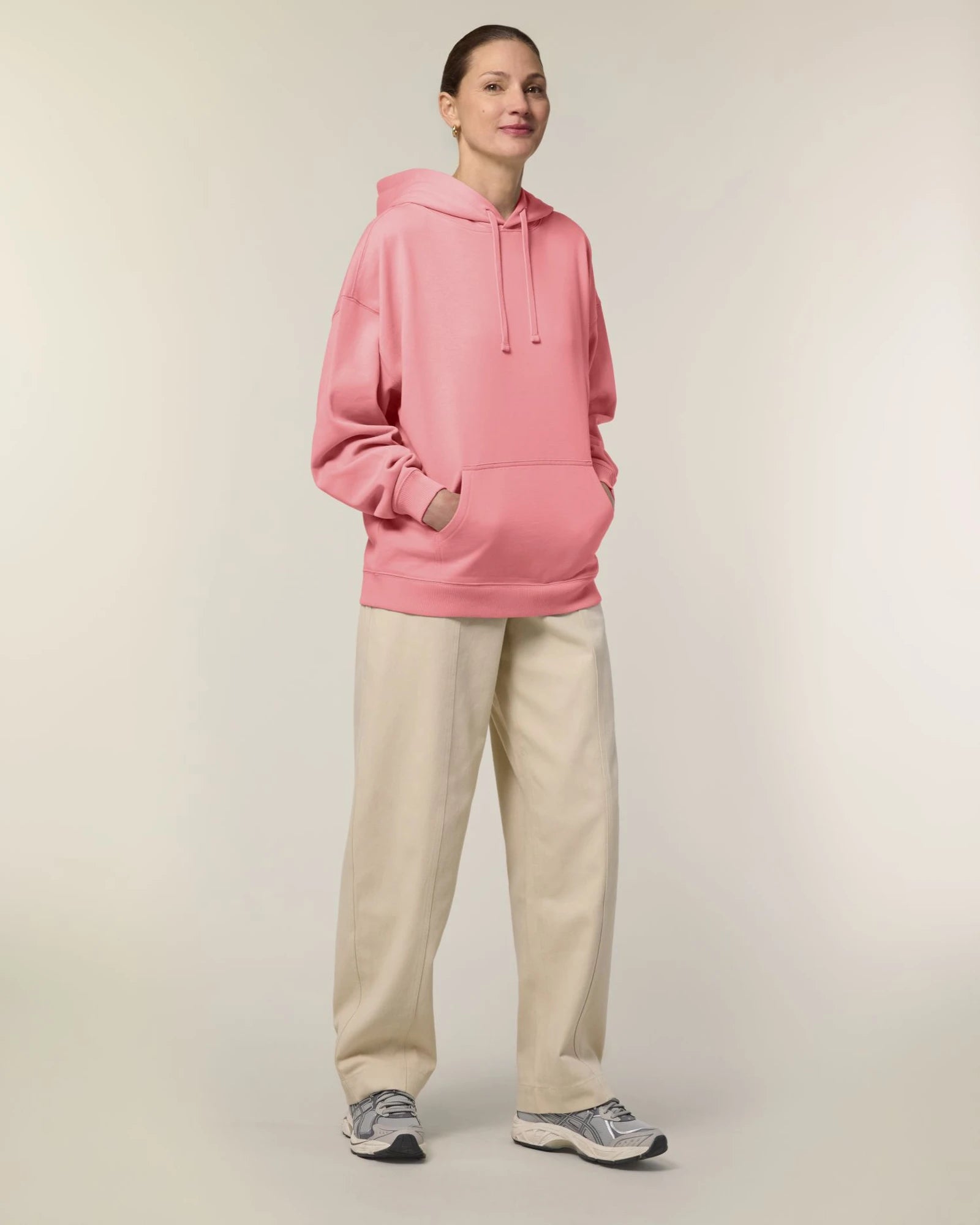 Hoodie bio-katoen Stanley/Stella om te personaliseren - Pink Joy