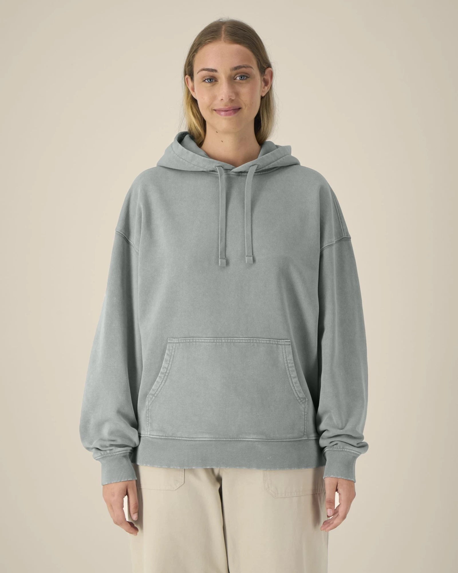 Hoodie oversized biologisch katoen om te personaliseren - 5