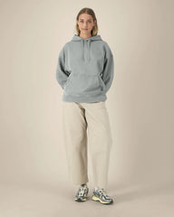 Hoodie oversized biologisch katoen om te personaliseren - Garendyed mistgrijs