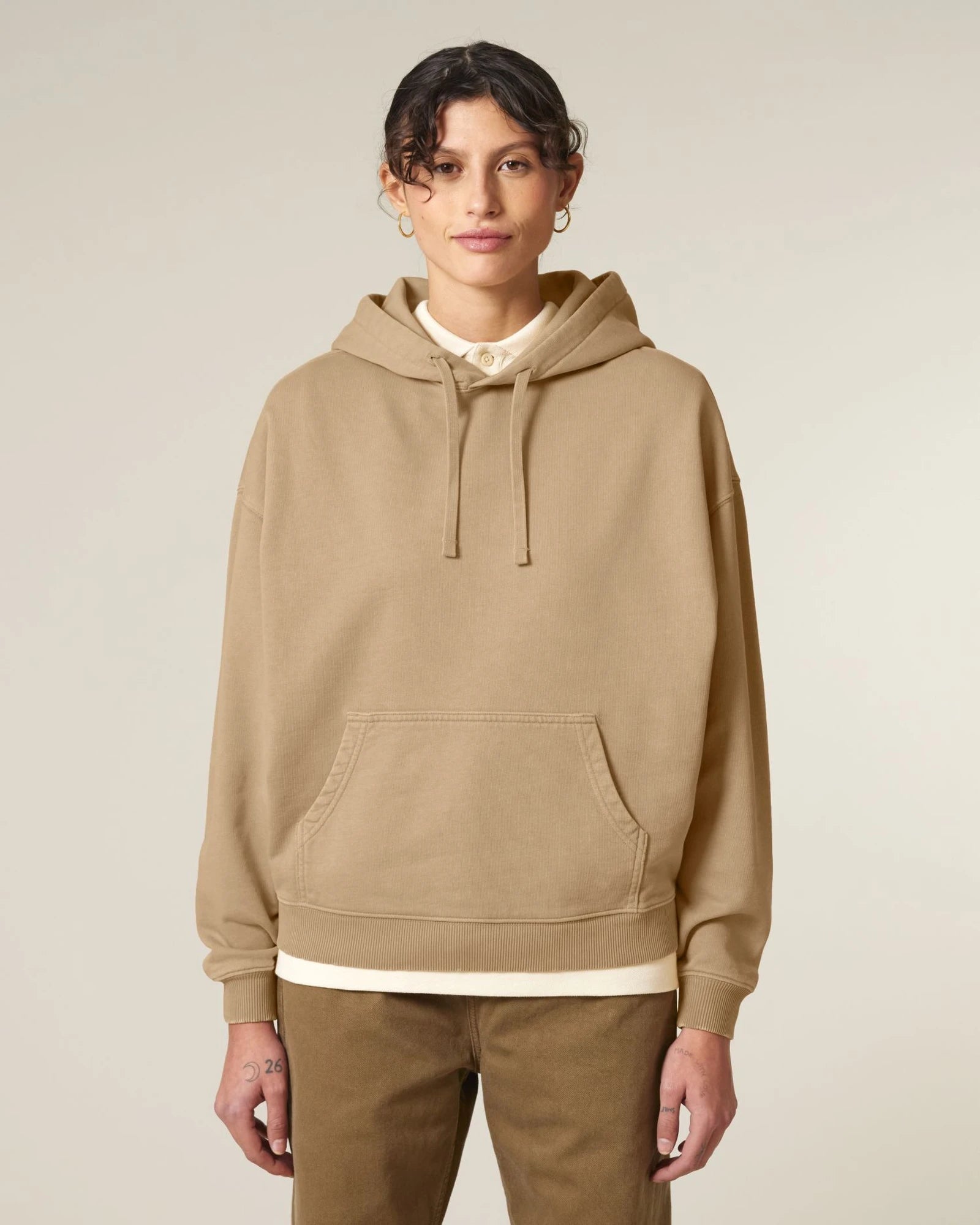 Hoodie oversized biologisch katoen om te personaliseren - 20