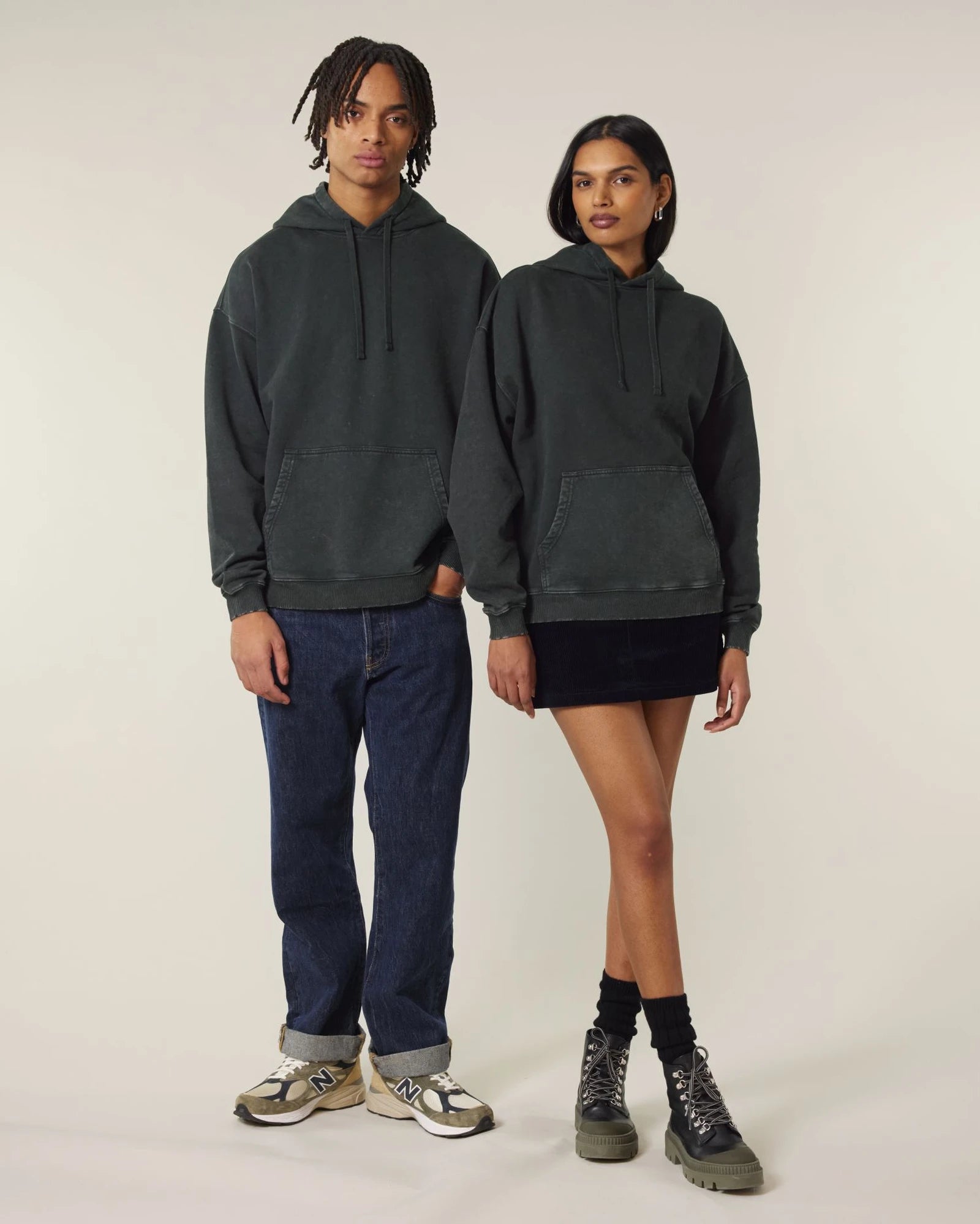 Hoodie oversized biologisch katoen om te personaliseren - 21