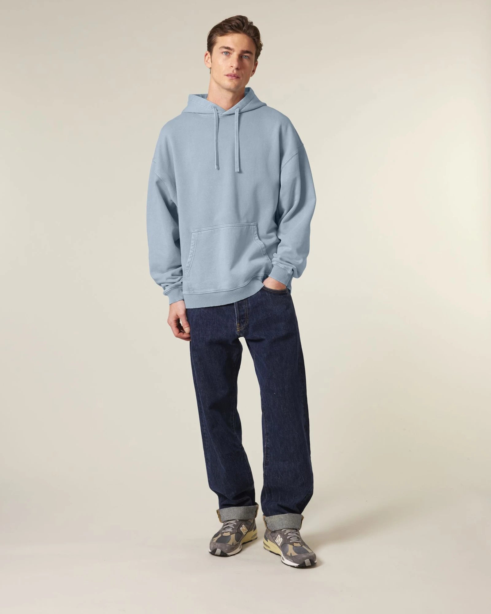 Hoodie oversized biologisch katoen om te personaliseren - 15