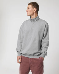 Sweater biologisch katoen om te personaliseren - Gemêleerd grijs
