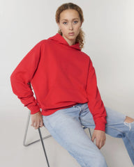Hoodie biologisch katoen Stanley/Stella om te personaliseren - Ligstoel rood