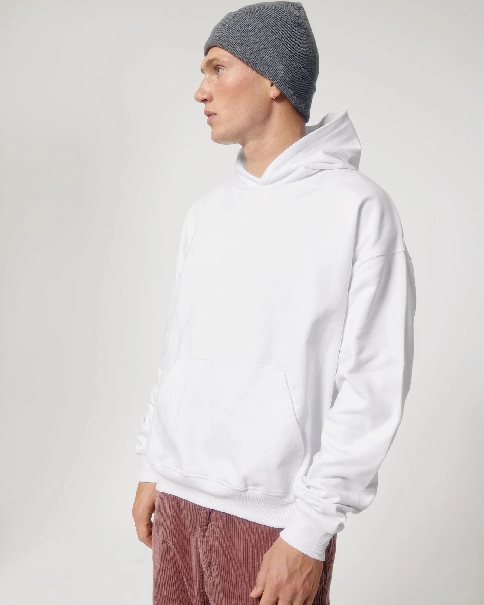 Hoodie biologisch katoen Stanley/Stella om te personaliseren - Wit