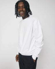 Sweater biologisch katoen om te personaliseren - Wit