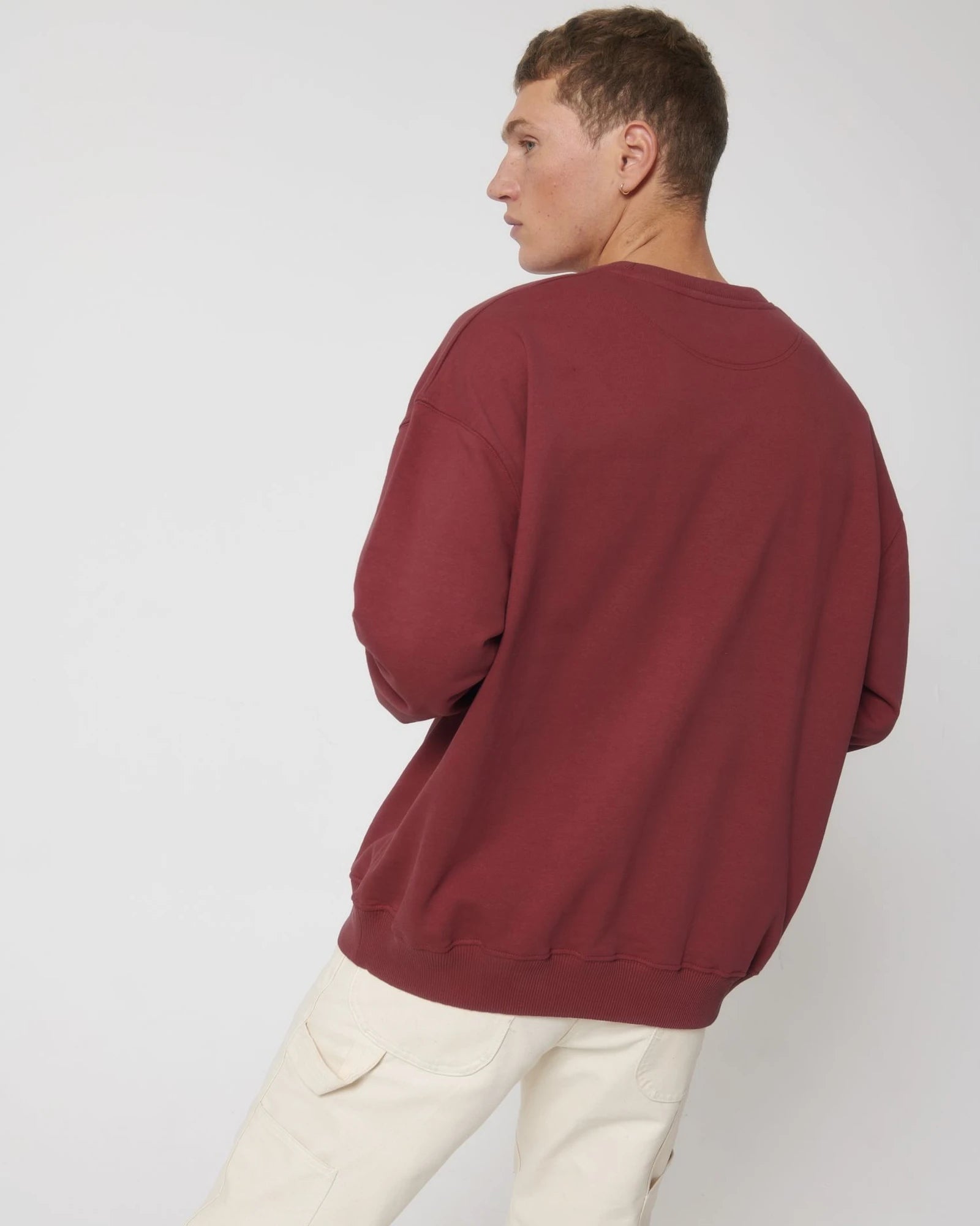Sweater biologisch katoen om te personaliseren - Red Earth