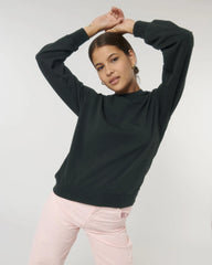 Sweater biologisch katoen om te personaliseren - Zwart