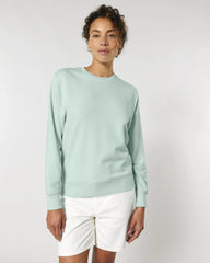 Sweater biologisch katoen om te personaliseren - Caribisch Blauw