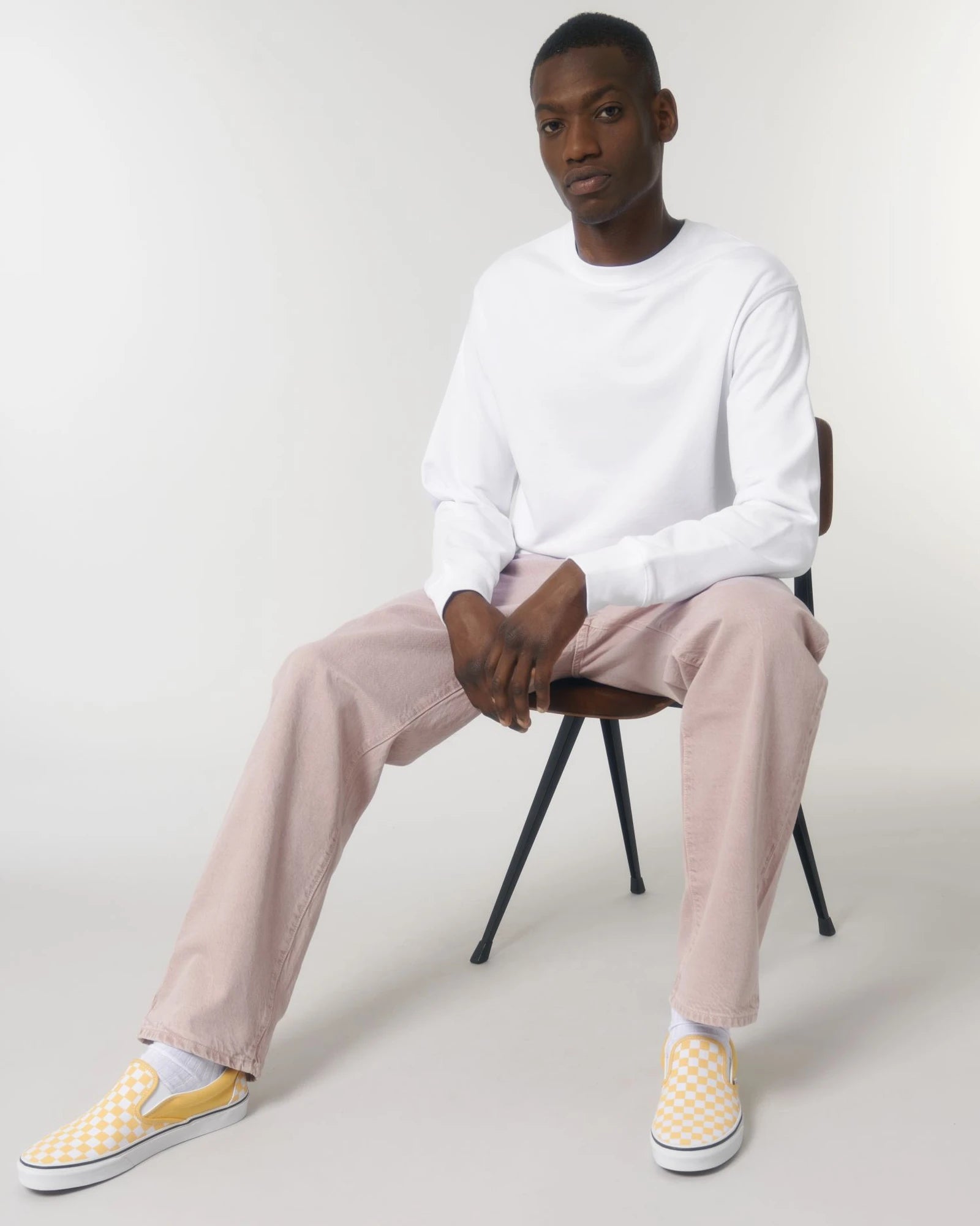 Sweater biologisch katoen om te personaliseren - Wit