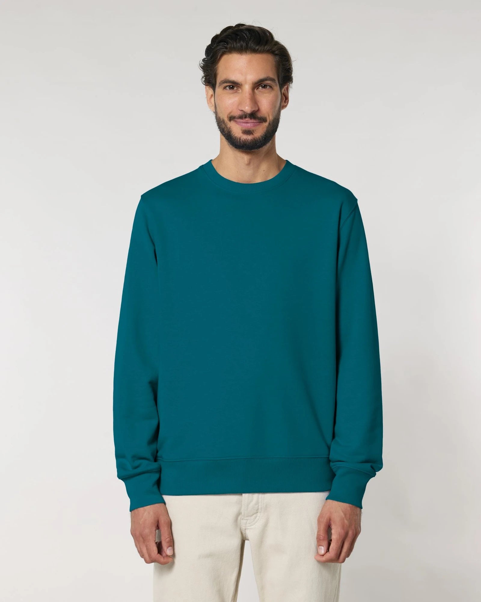 Sweater biologisch katoen om te personaliseren - Oceaandiepte