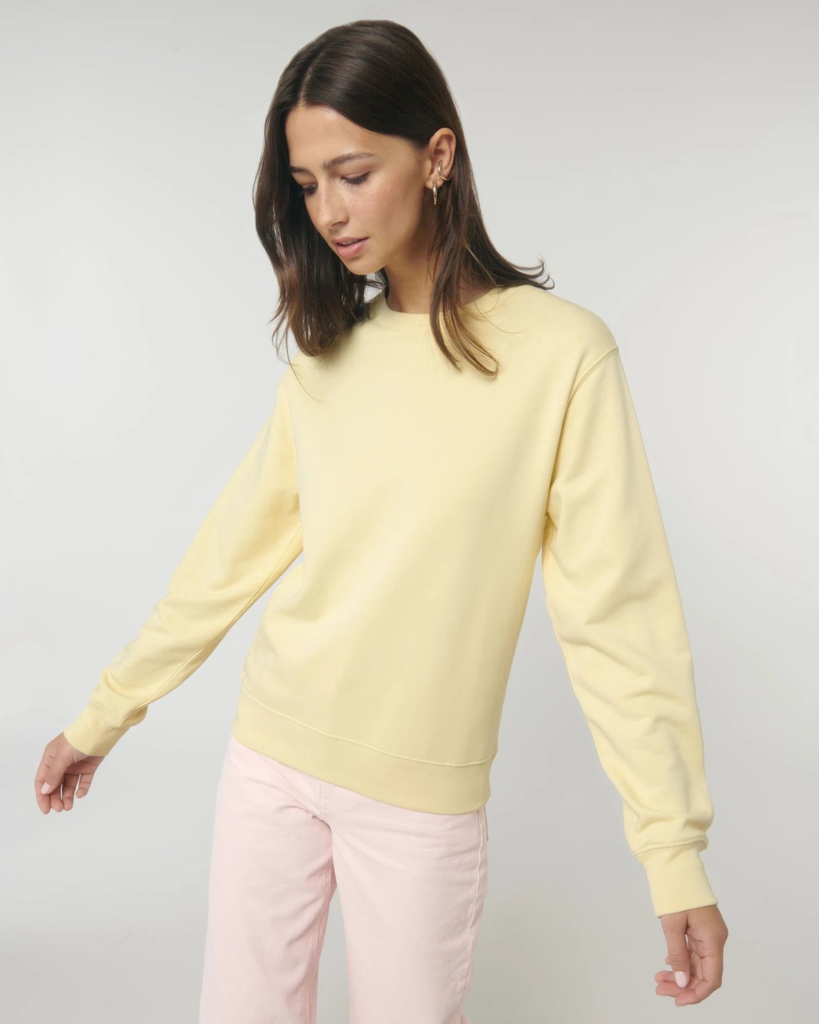 Sweater biologisch katoen om te personaliseren - Boter